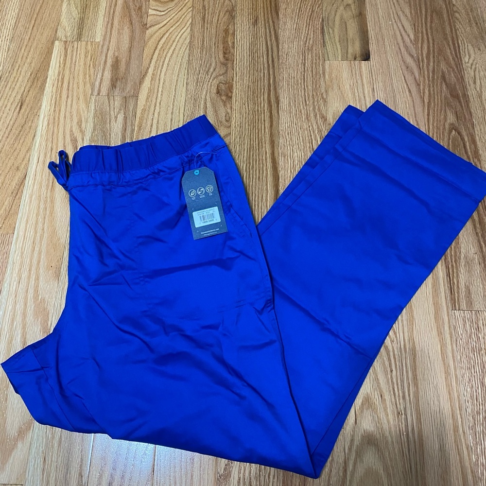 Brand new royal blue Cherokee workwear scrub pants XL